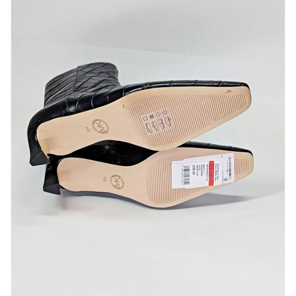 Michael Kors Women's Cosmo Croc-Embossed Booties Kitten Heel Size 5 (MSRP $175) - Picture 11 of 12
